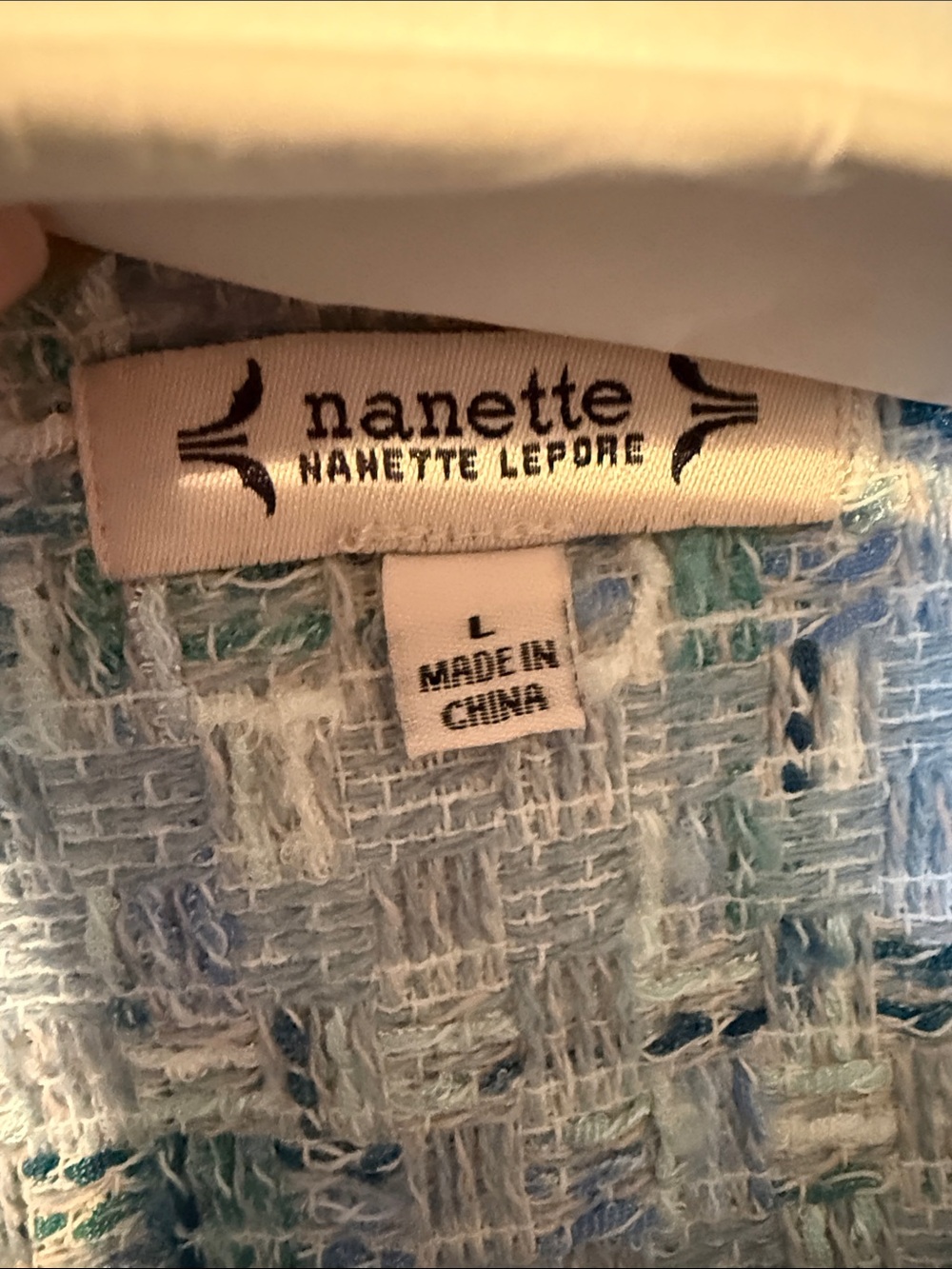 Nanette Lepore Blue & Aqua Tweed Blazer - Picture 2 of 2